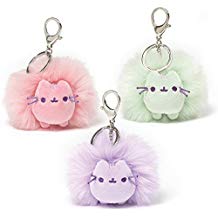 Gund Pusheen Pastel Poof Keychain\Backpack Clip, 4 inches Plush, 1 Random Color