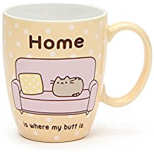Pusheen by Our Name is Mud “Pusheen at Home” Stoneware Coffee Mug, 12 oz.