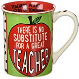 ”Great Teacher” Stoneware Coffee Mug, 16 oz